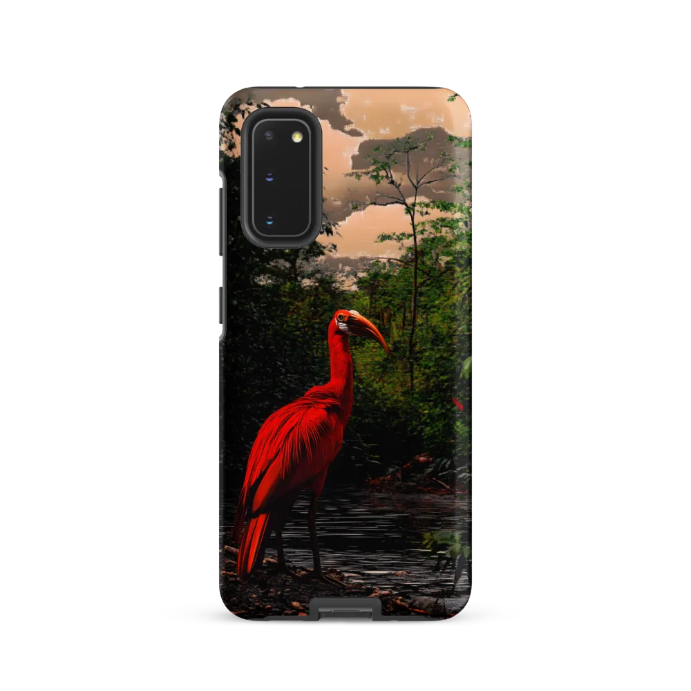 Enigmatic Elegance: The Scarlet Observer