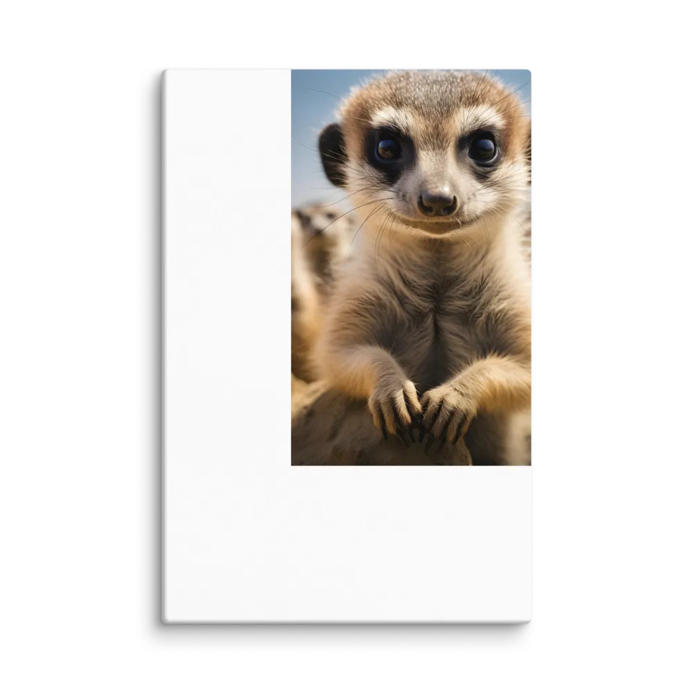 Curious Stance: The Meerkat's Gaze | Canvas | 20″×30″