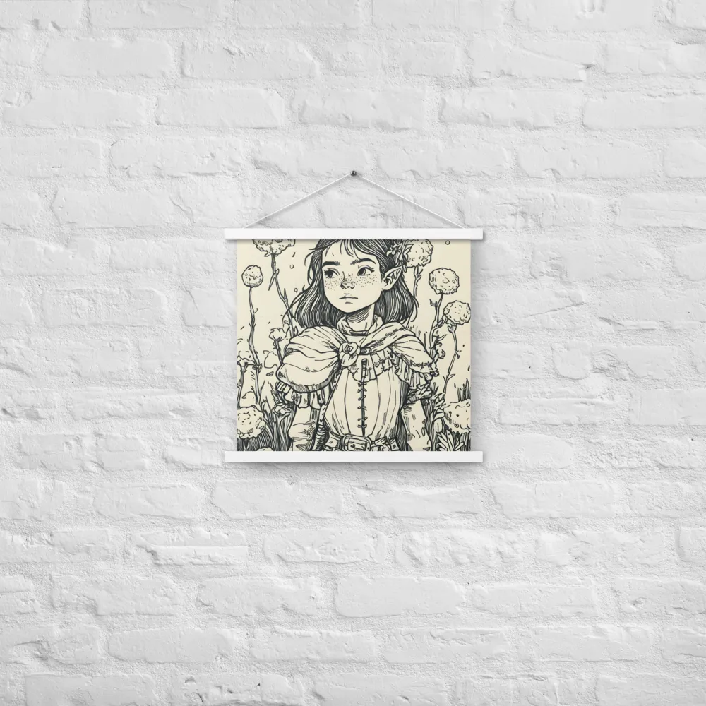 A Young Guardian of Nature | Poster With White Wood Hanger | 18″×18″