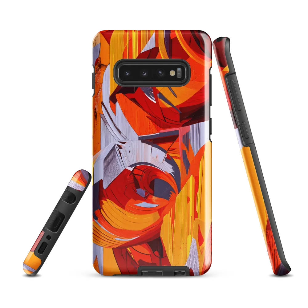 Dynamic Geometric Harmony | Phone Case |  S10 Plus | Tough Case | Glossy