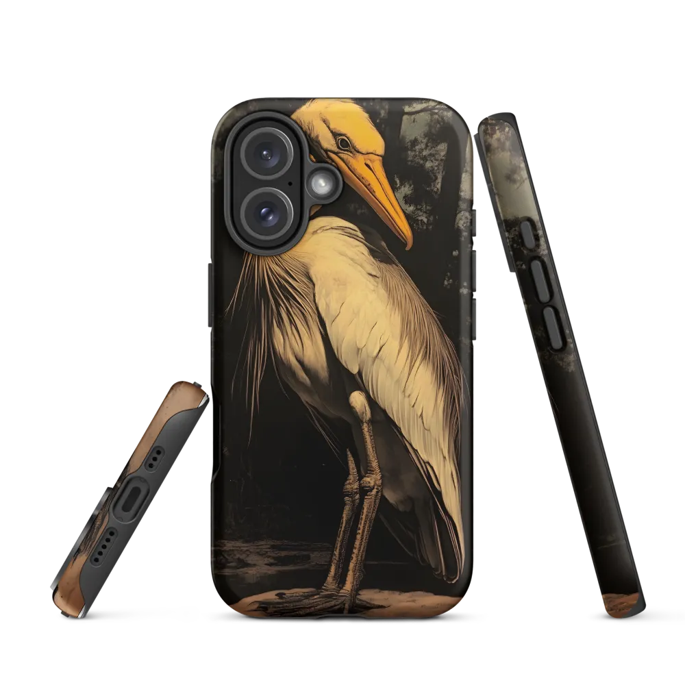 Majestic Egret in Twilight | Phone Case |  16 | Tough Case | Matte