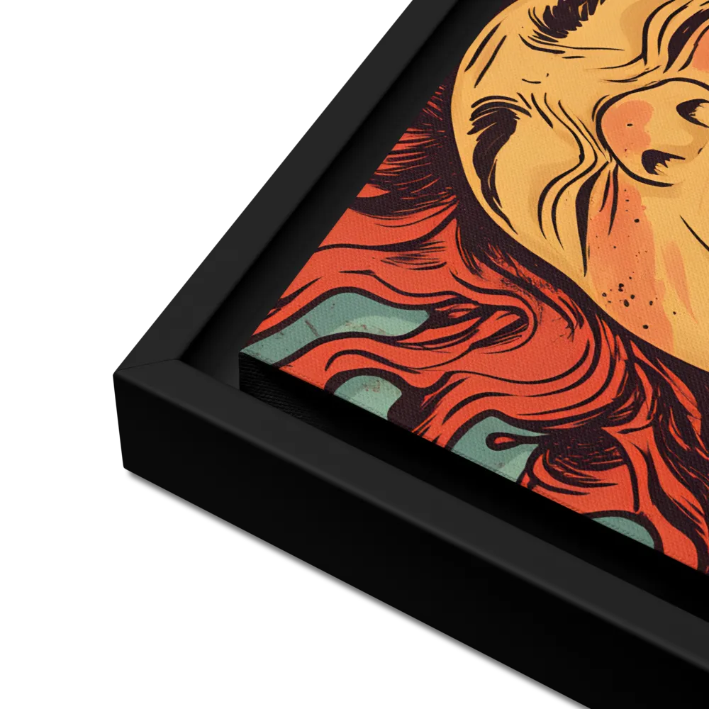 Fury Unleashed | Canvas with Black Frame | 12″×16″