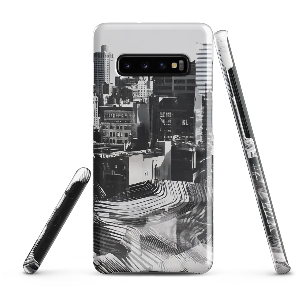 Urban Rhythm in Black and White | Phone Case |  S10 Plus | Snap Case | Glossy