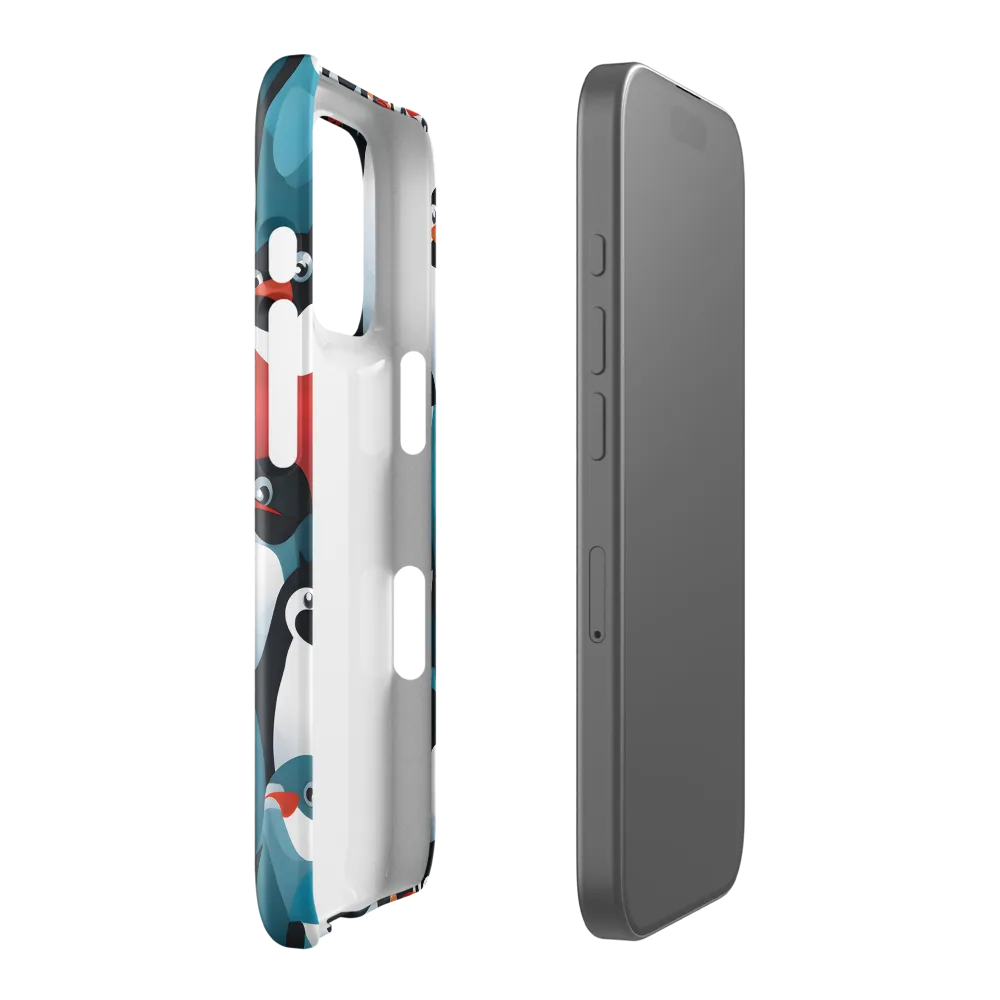 Penguin Parade | Phone Case |  16 Pro | Snap Case | Glossy