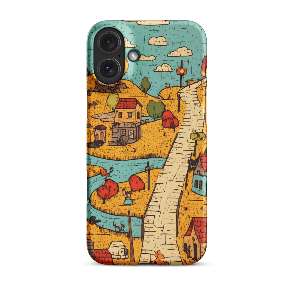Whimsical Village Landscape