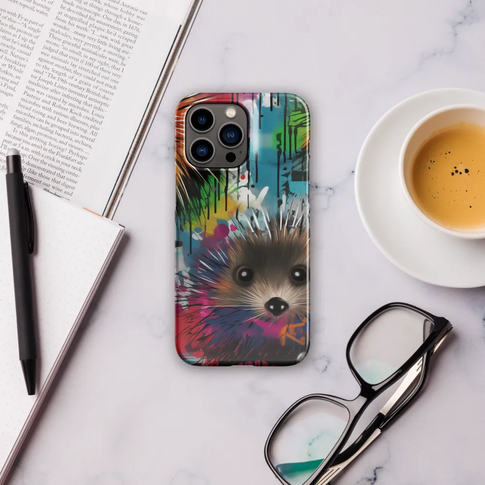 Whimsical Hedgehogs in a Kaleidoscopic Wonderland | Phone Case |  14 Pro Max | Snap Case | Glossy
