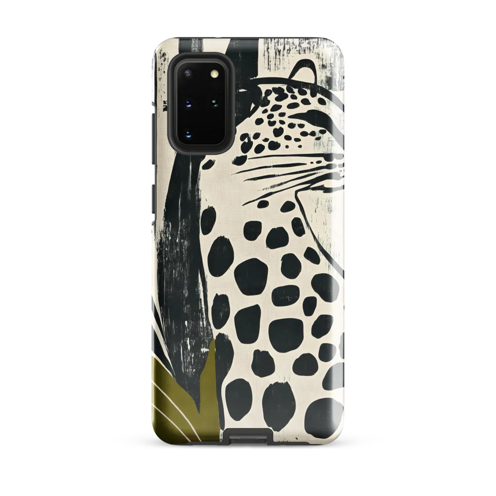 Leopard in Silhouette: A Modern Appeal | Phone Case |  S20 Plus | Tough Case | Glossy