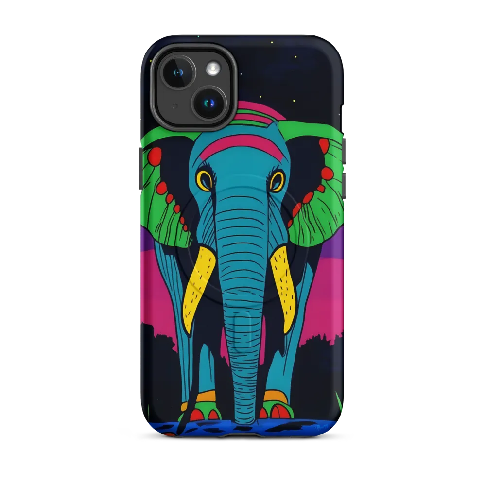 Whimsical Majesty: The Vibrant Elephant