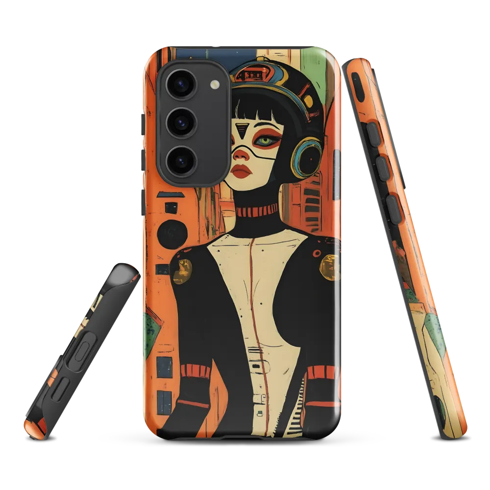 Futuristic Portrait of a Woman | Phone Case |  S23 Plus | Tough Case | Glossy