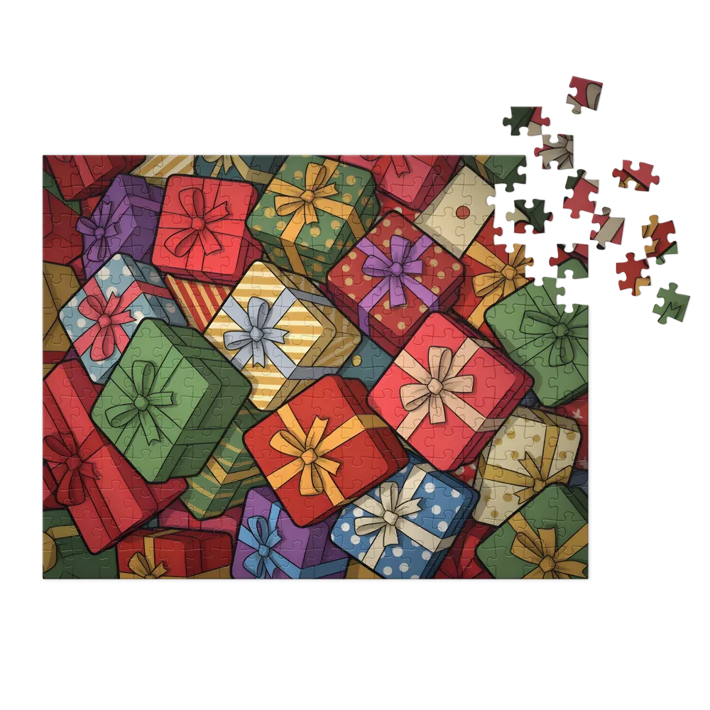 Wrapped Delights 
 Jigsaw Puzzle in Tin Box