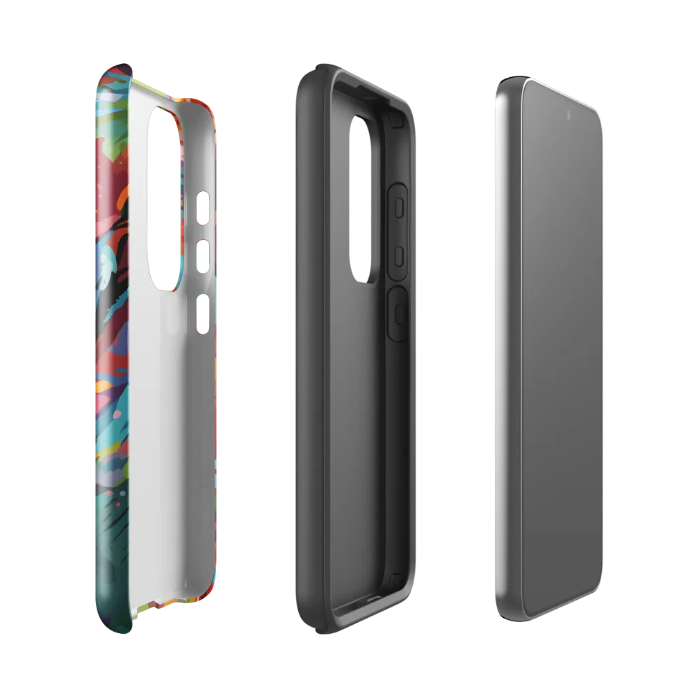 Colorful Lizard: An Abstract Adventure | Phone Case |  S23 | Tough Case | Glossy
