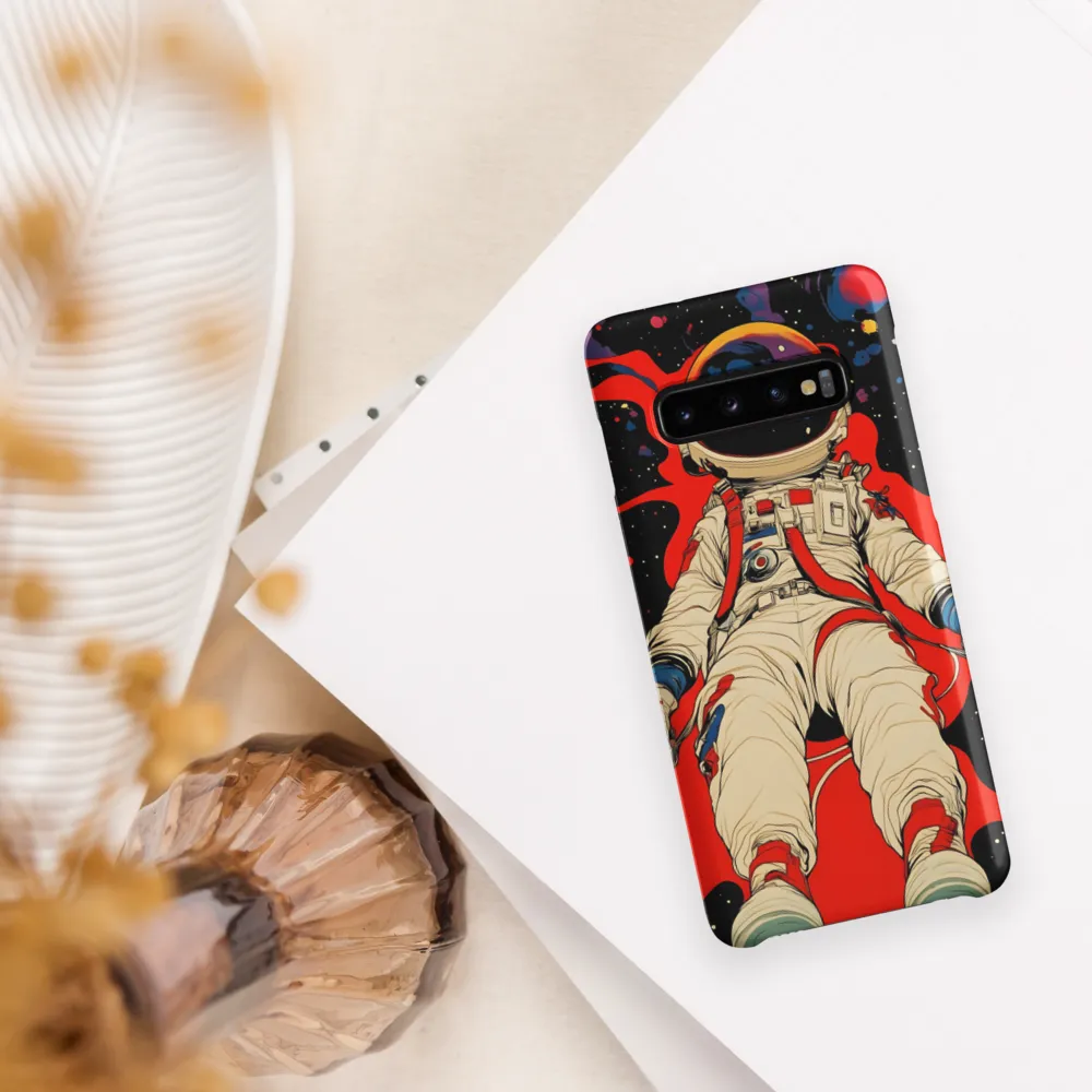 Astronaut in Cosmic Reverie | Phone Case |  S10 | Snap Case | Matte