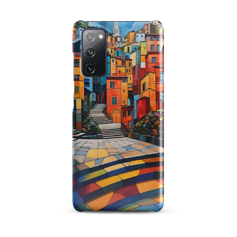 Vibrant Village: A Cubist Journey