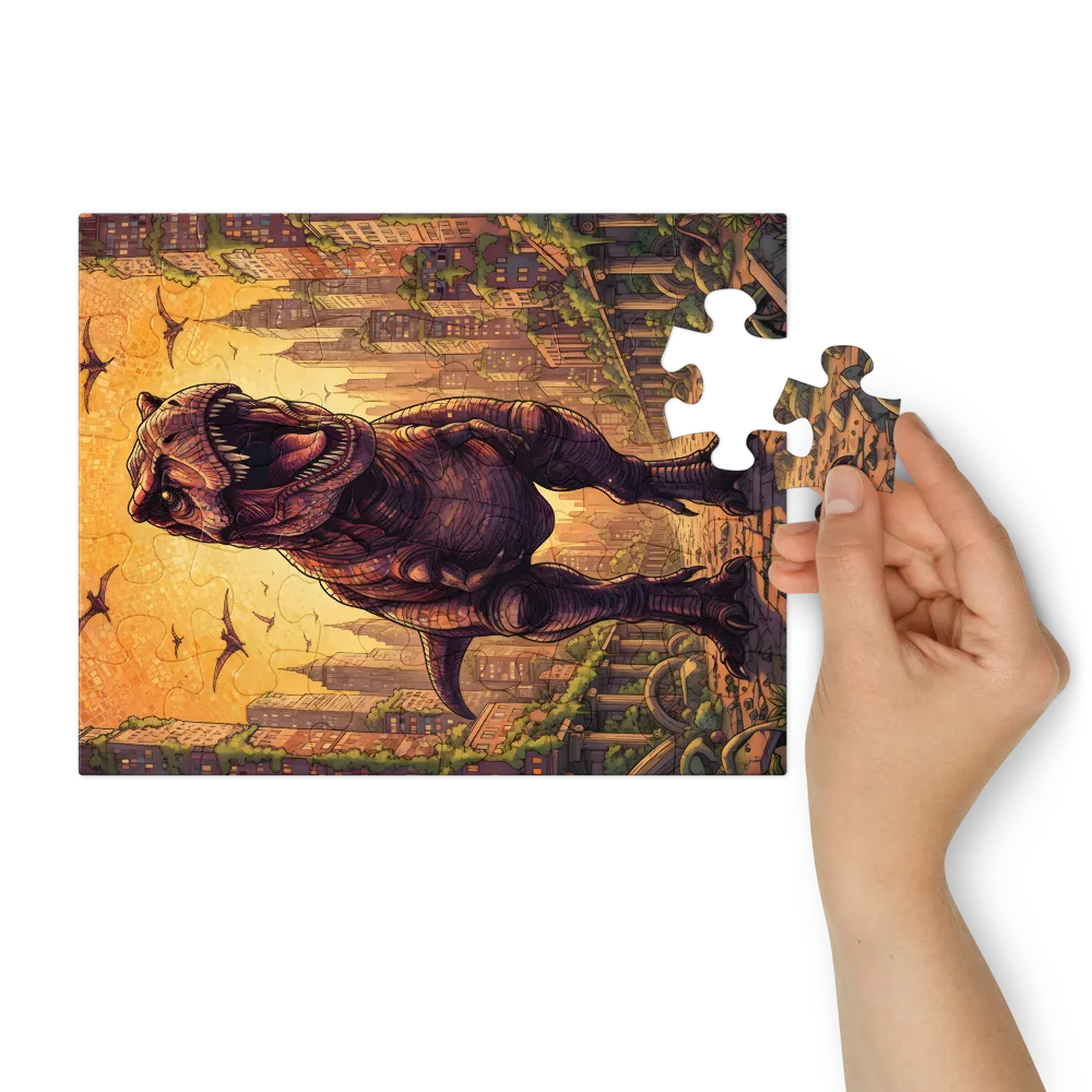 Tyrant of the Sunlit City 
 Jigsaw Puzzle in Tin Box