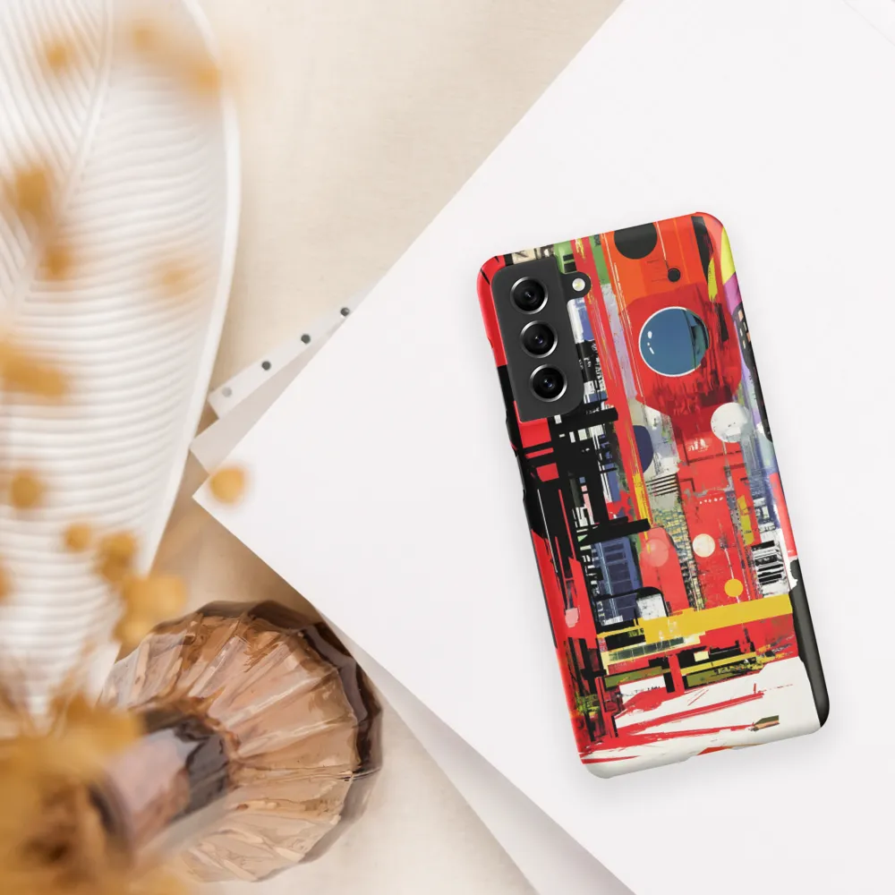 Urban Echoes: A Futuristic Reverie | Phone Case |  S21 | Snap Case | Matte