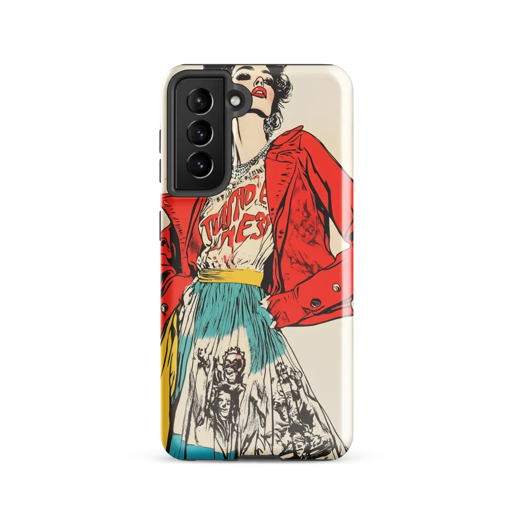 Vibrant Elegance: A Pop Art Fashion Statement