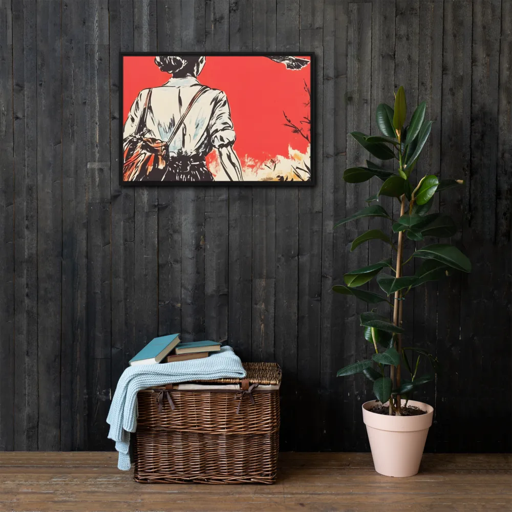 Journey Beyond the Horizon | Canvas with Black Frame | 20″×30″