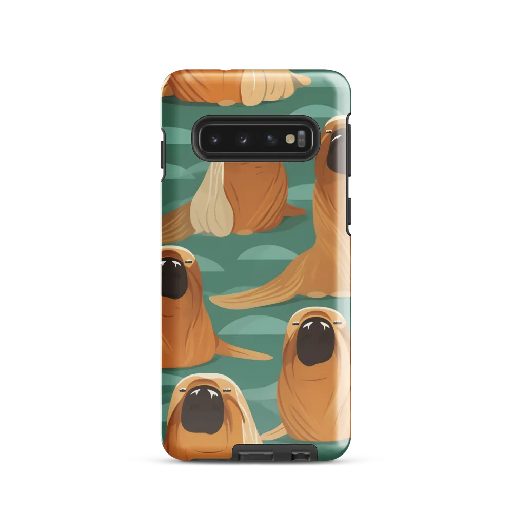 Whimsical Walrus Wonderland | Phone Case |  S10 | Tough Case | Glossy