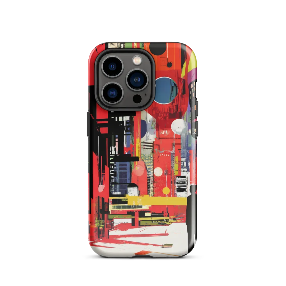 Urban Echoes: A Futuristic Reverie | Phone Case |  14 Pro | Tough Case | Glossy