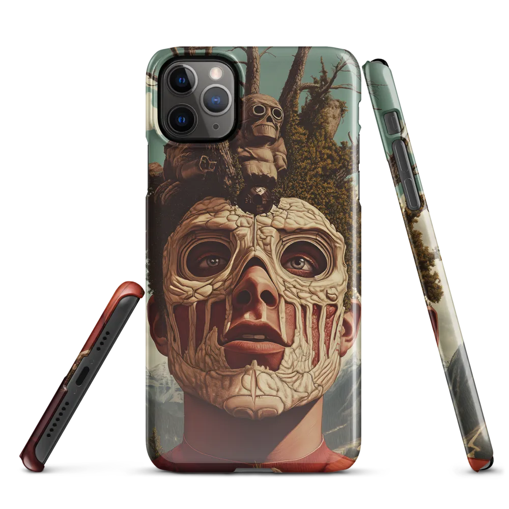 Nature's Mask: A Surreal Exploration | Phone Case |  11 Pro Max | Snap Case | Glossy