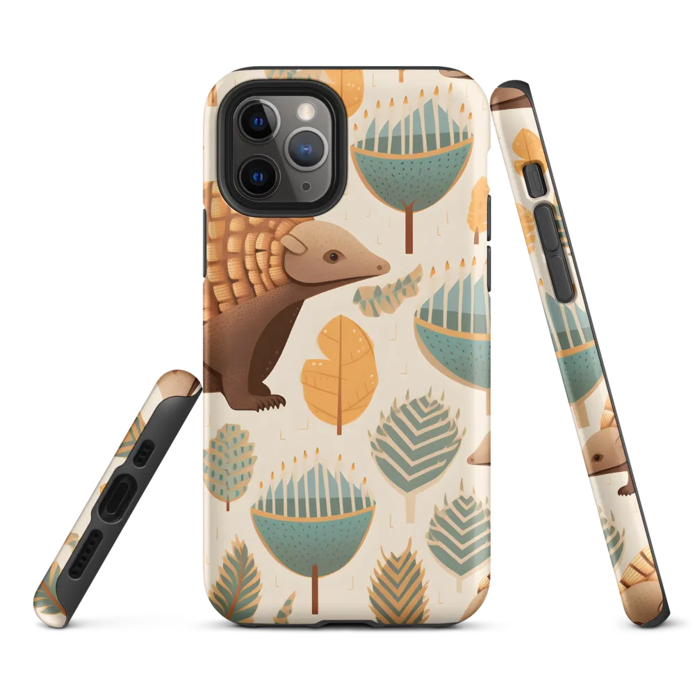 Pangolins in a Whimsical Habitat | Phone Case |  11 Pro | Tough Case | Matte
