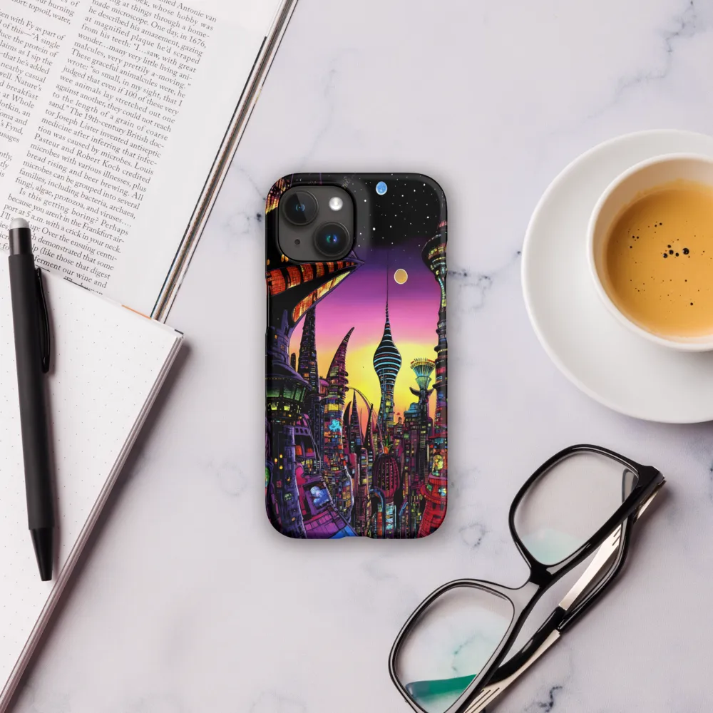 Futuristic Cityscape at Dusk | Phone Case |  15 | Snap Case | Matte
