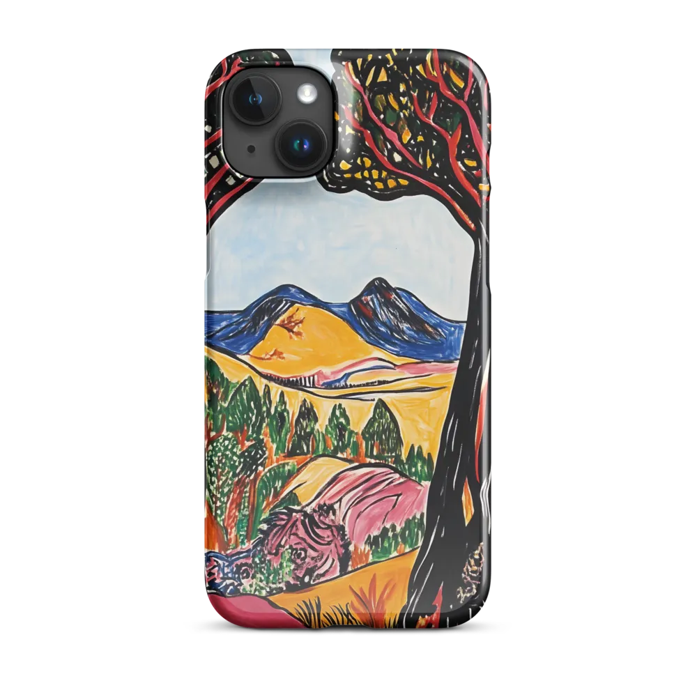 Vibrant Nature's Embrace | Phone Case |  15 Plus | Snap Case | Glossy