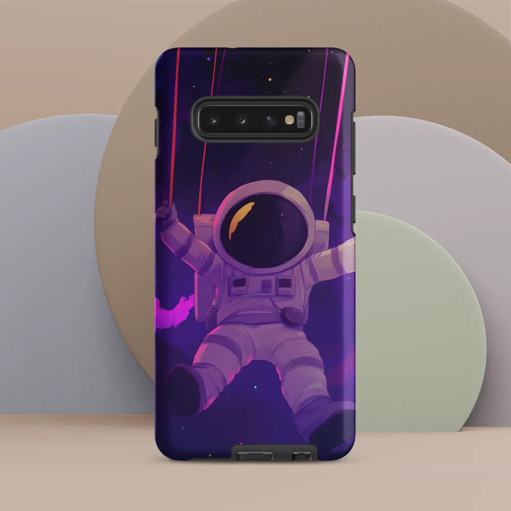 Swinging Through the Cosmos | Phone Case |  S10 Plus | Tough Case | Matte