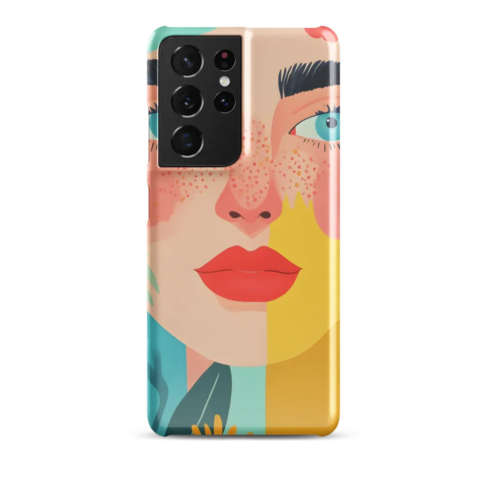 Floral Serenity: A Modern Portrait