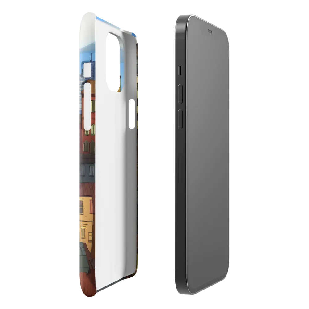 Urban Symphony: A Colorful Cityscape | Phone Case |  12 Pro Max | Snap Case | Glossy