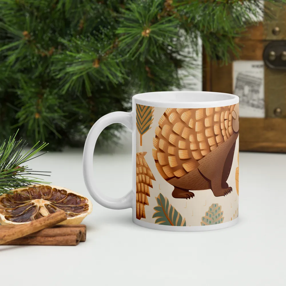 Pangolins in a Whimsical Habitat | Mugs | Multiple Sizes & Colors