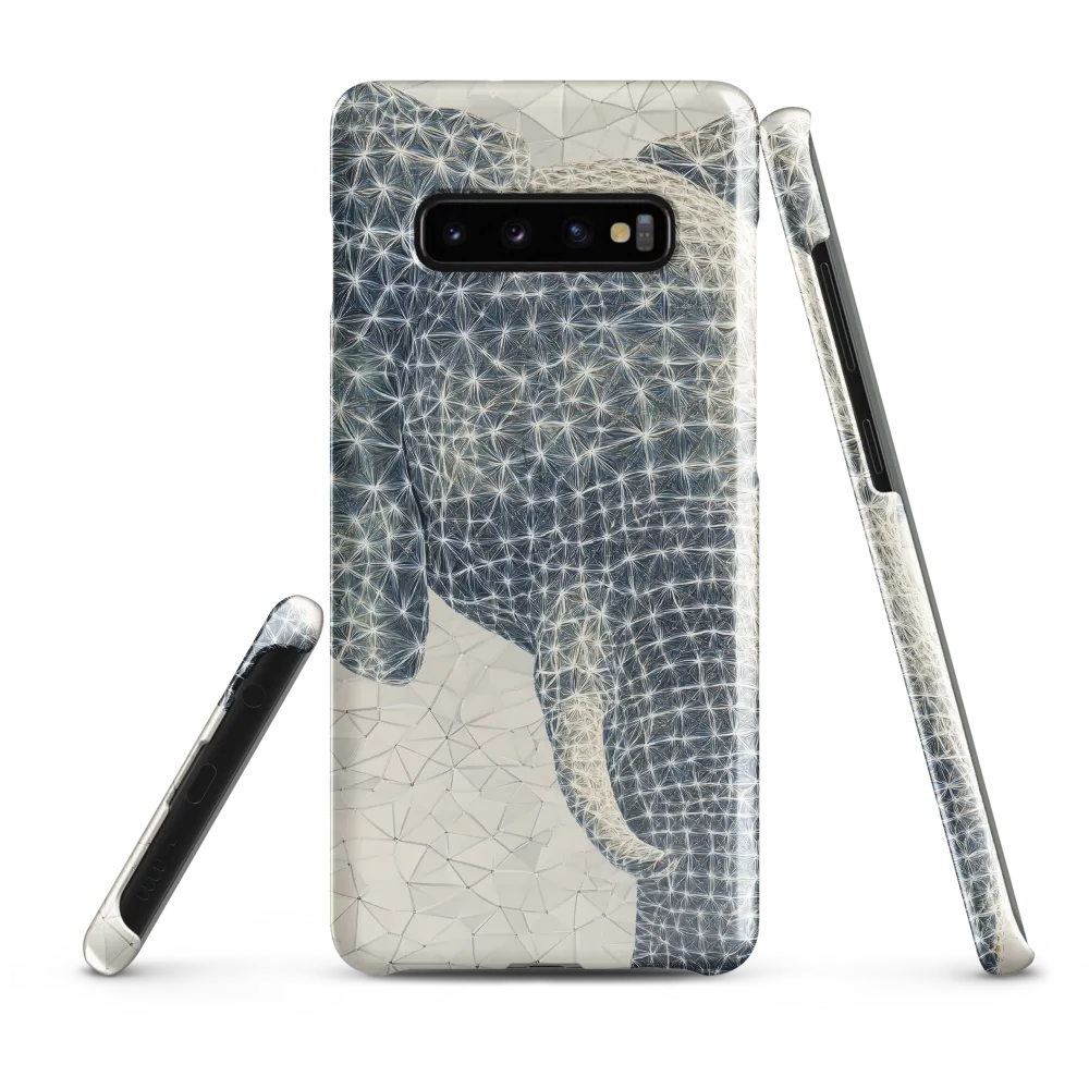 Ethereal Elegance: The Stylized Elephant | Phone Case |  S10 Plus | Snap Case | Glossy