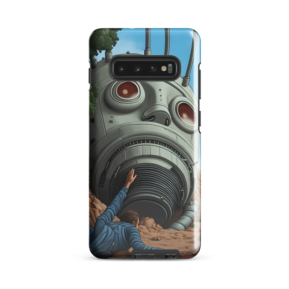 The Descent into Technological Abyss | Phone Case |  S10 Plus | Tough Case | Glossy