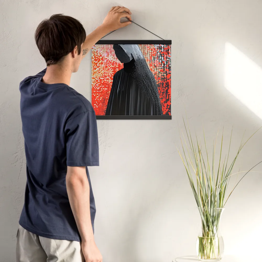 Veil of Modernity | Poster With Black Wood Hanger | 16″×16″