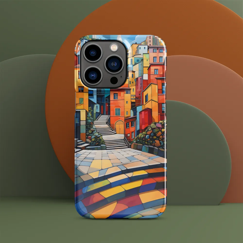 Vibrant Village: A Cubist Journey