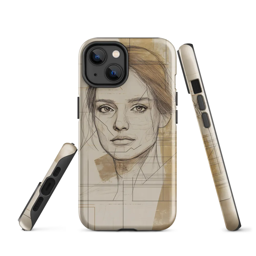 Geometric Elegance: A Modern Portrait