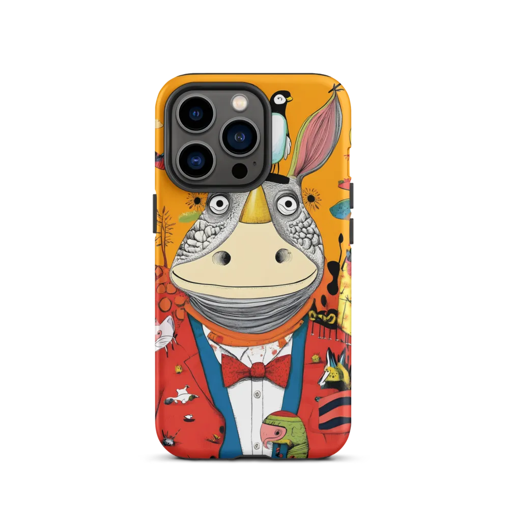 Whimsical Rhinoceros: A Playful Encounter