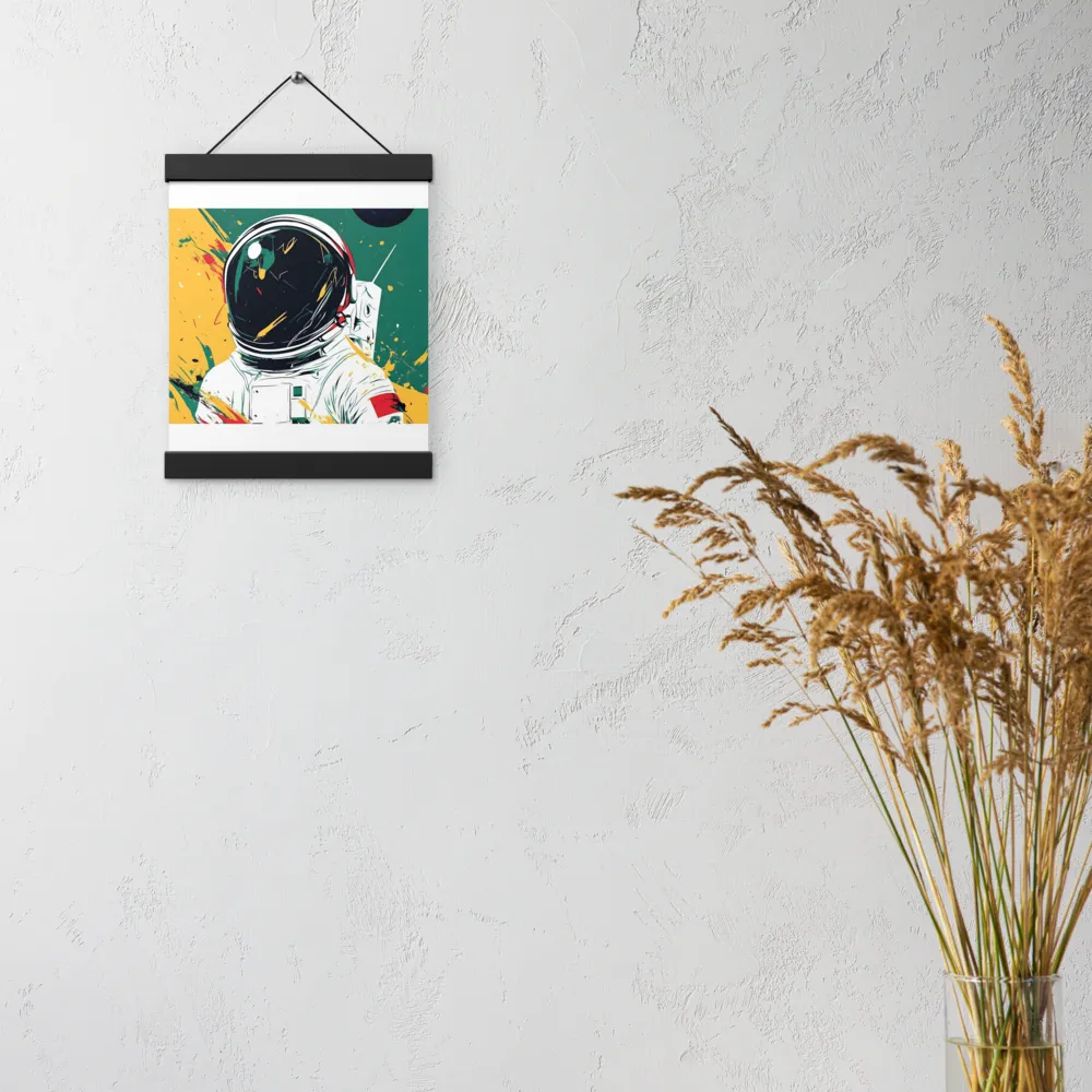Galactic Explorer: A Modern Odyssey | Poster With Black Wood Hanger | 8″×10″