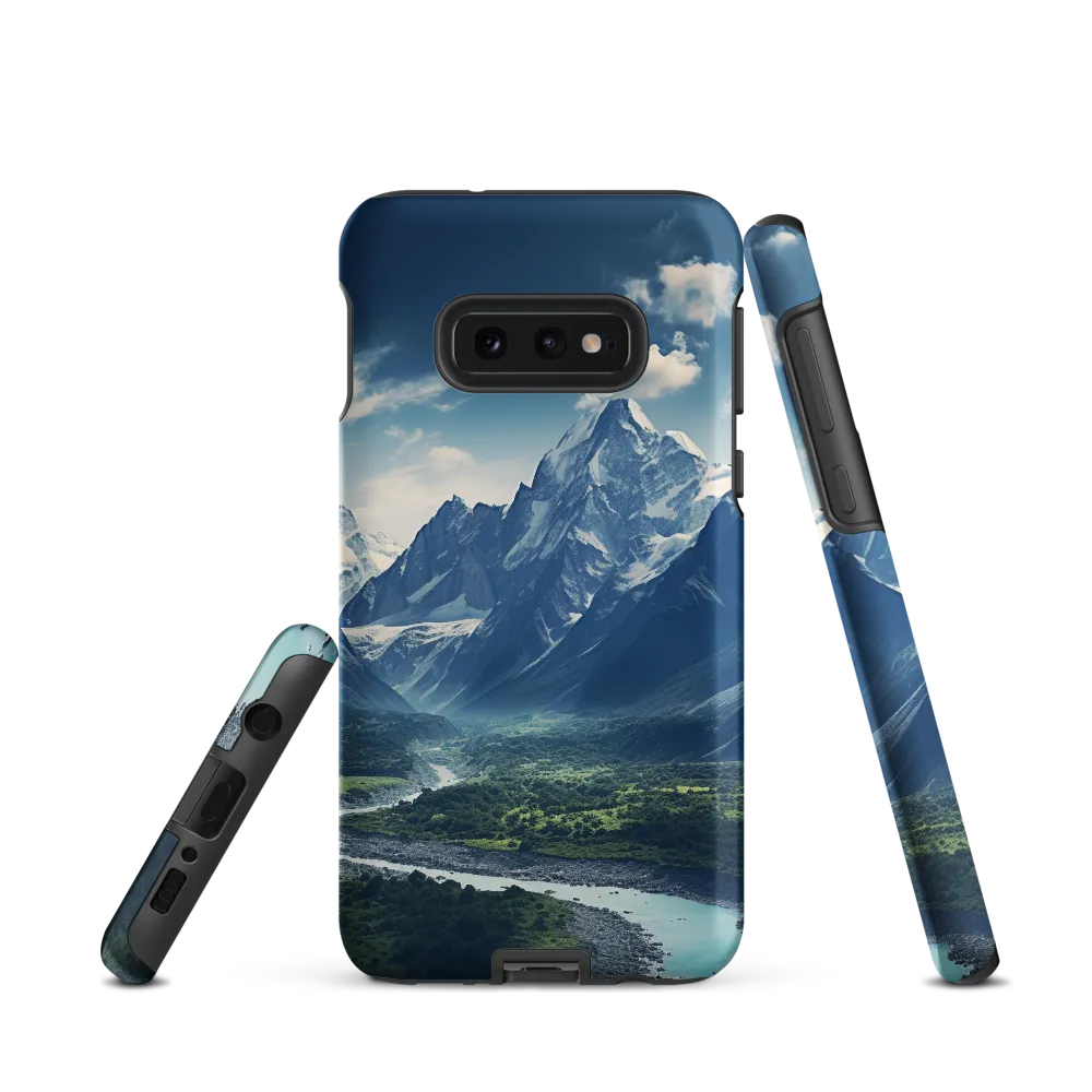 Majestic Serenity: A Landscape of Mountains and Rivers | Phone Case |  S10e | Tough Case | Matte