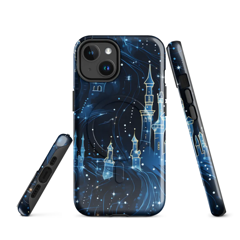 Dreamy Castles in a Starry Sky | Phone Case |  14 | MagSafe® Tough Case | Glossy