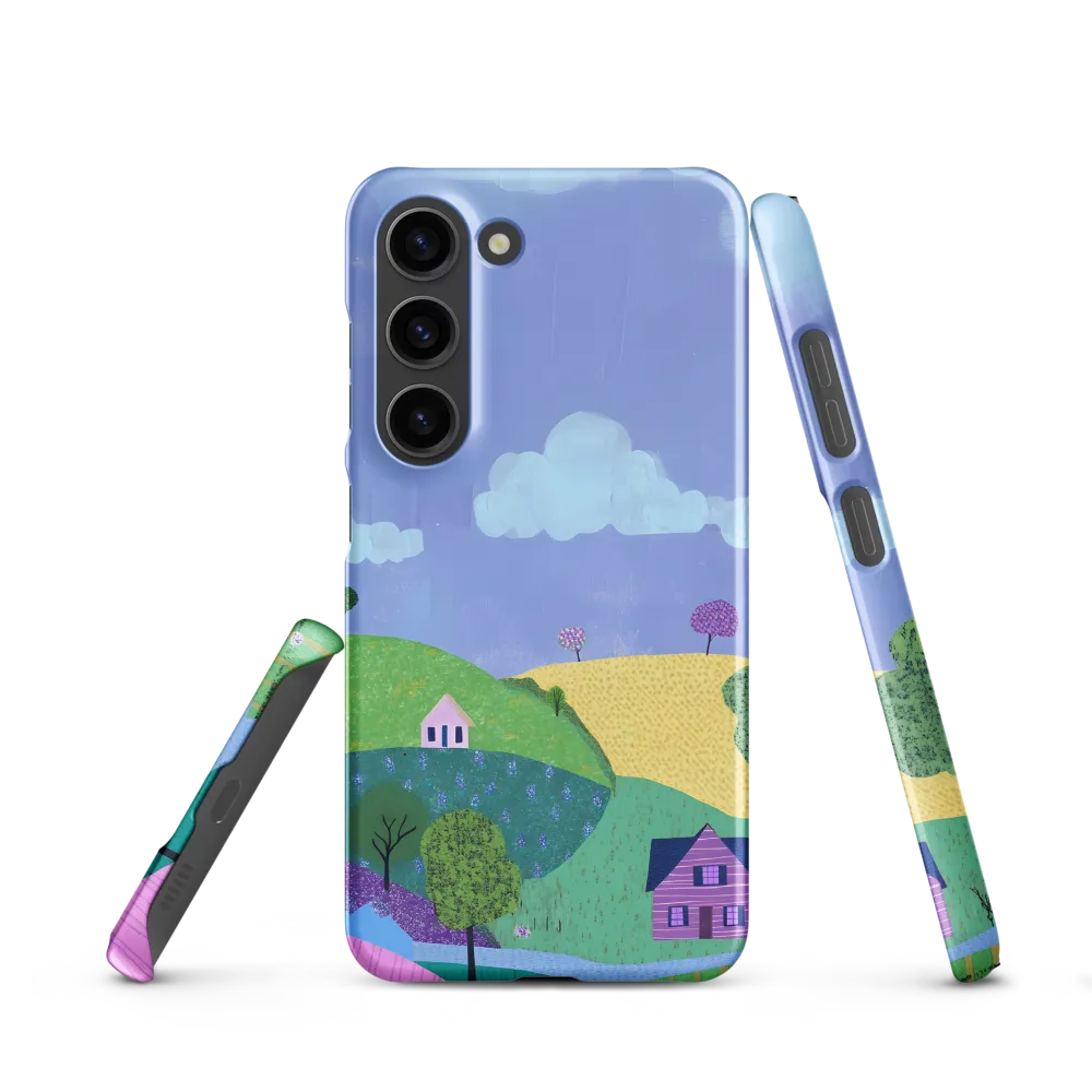 Whimsical Hills and Quaint Homes | Phone Case |  S23 | Snap Case | Matte