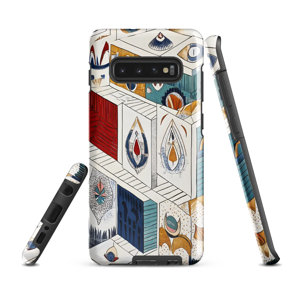 Symphony of Geometric Harmony | Phone Case |  S10 Plus | Tough Case | Glossy