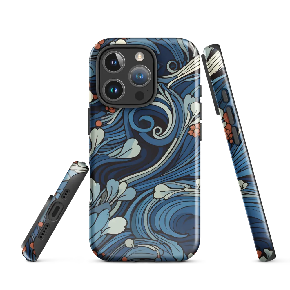 Nature's Elegance: An Oceanic Tapestry | Phone Case |  16 Pro | Tough Case | Glossy