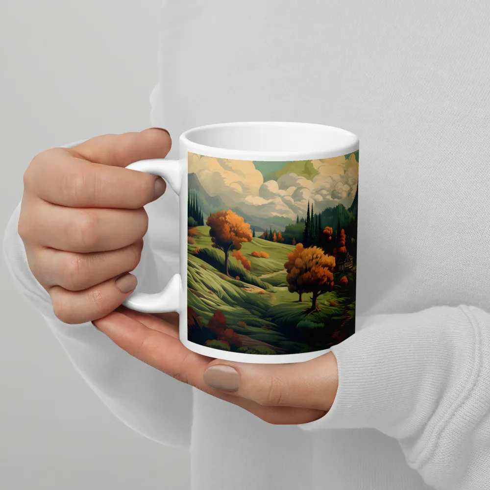 Whispers of Serenity | Mug with White inside | 11 oz