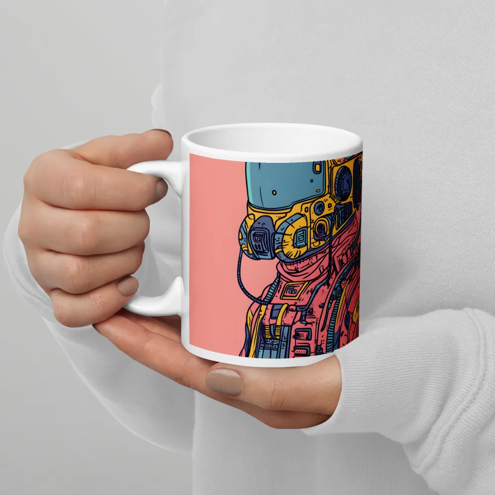 Exploration Beyond: A Digital Astronaut | Mug with White inside | 11 oz