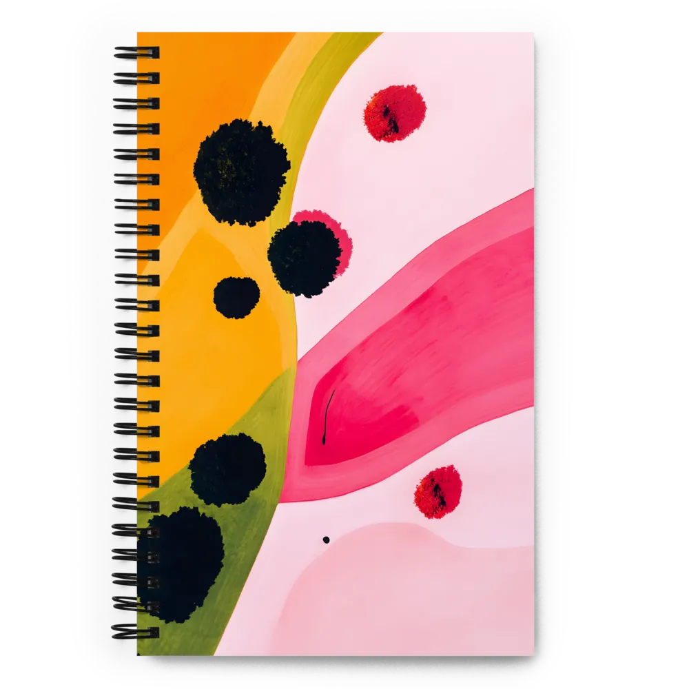 Dynamic Harmony of Color and Form | Spiral Notebook