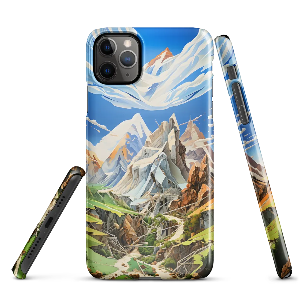 Geometric Symphony of Nature | Phone Case |  11 Pro Max | Snap Case | Glossy