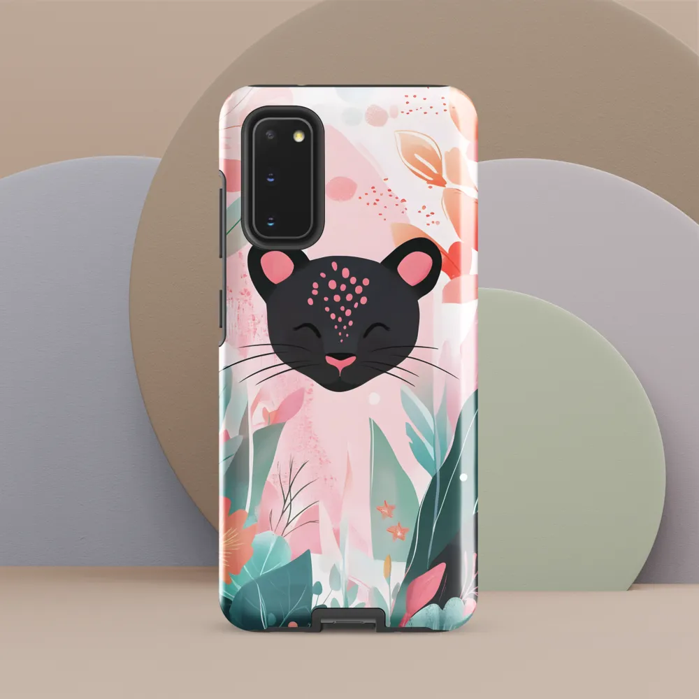Whimsical Panther in Bloom