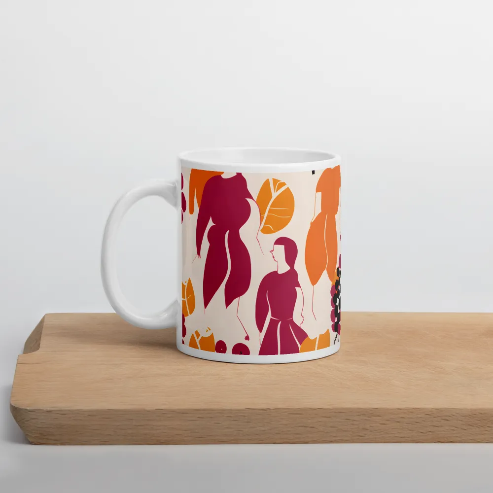 Fashion and Flora: An Abstract Dance | Mugs | Multiple Sizes & Colors