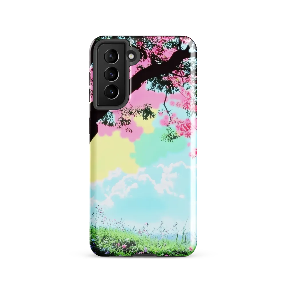 Pastel Dreams: A Surreal Tree Landscape
